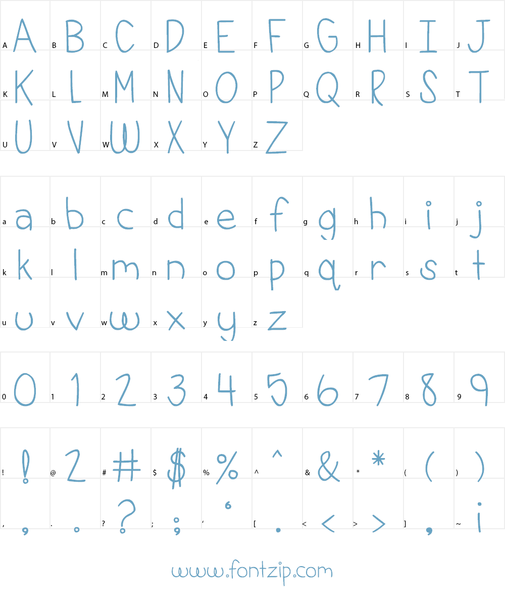 DJB This is My Life Font Character